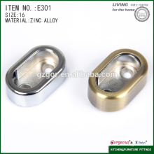 curved zinc alloy tube support flange